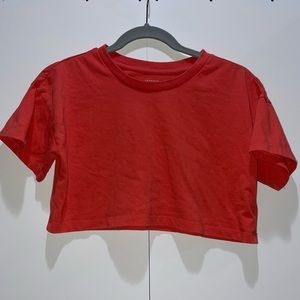 Orange cropped t-shirt